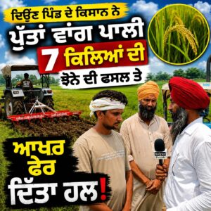 "ਦਿਓਣ ਪਿੰਡ ਦੇ ਕਿਸਾਨ ਨੇ ਪੁੱਤਾਂ ਵਾਂਗ ਪਾਲੀ 7 ਕਿਲਿਆਂ ਦੀ ਝੋਨੇ ਦੀ ਫਸਲ ਤੇ, ਆਖ਼ਰ ਫੇਰ ਦਿੱਤਾ ਹਲ!"